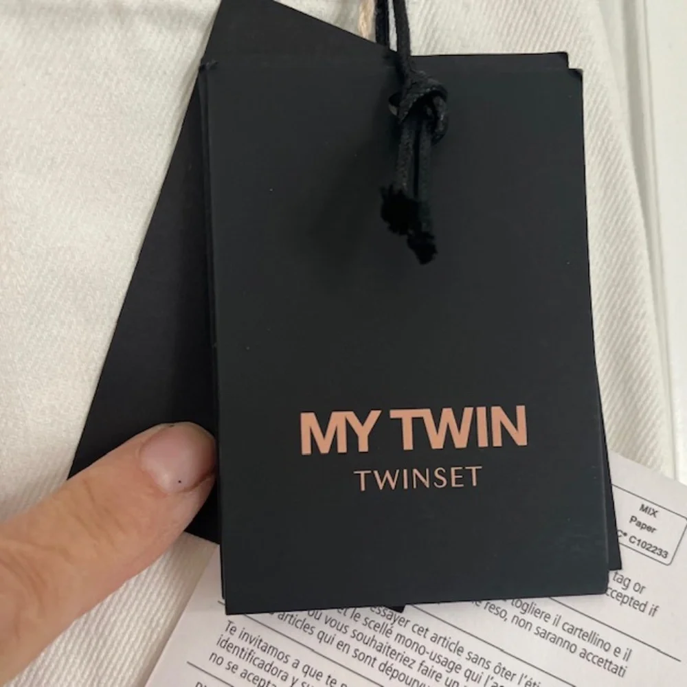 My Twin White Wide Leg Jeans Size 31 NWT - Picture 9 of 13